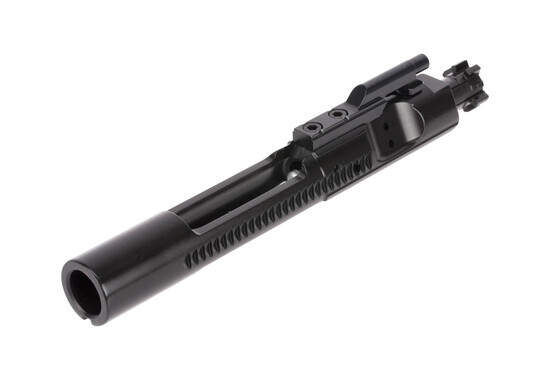 Expo Arms AR-15 bolt carrier group for 5.56 NATO has a slick and corrossion resistant salt bath nitride finish.